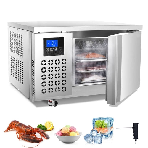 Commercial Blast Freezer, 80 L / 2.8 Cu.ft Blast Chiller with 3 Trays,